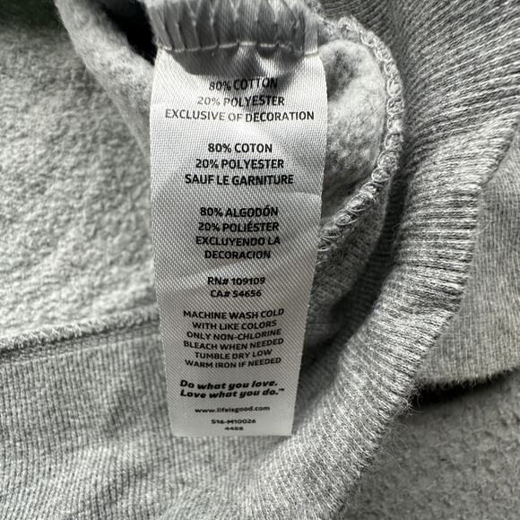 Life is Good Keep Reel Fishing Full Zip Hoodie Sweatshirt Jacket Mens XL Graphic - Picture 7 of 10